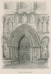 Bolton Priory, západní vchod od Alexander Francis Lydon
