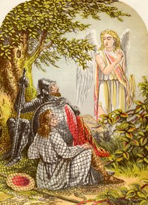 Christian and Hopeful Caught in the Net, z knihy The Pilgrims Progress od Johna Bunyana, vydaná kolem roku 1880 od Alexander Francis Lydon
