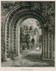 Dryburgh Abbey, West Entrance od Alexander Francis Lydon