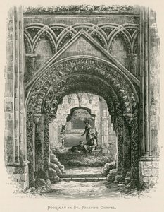 Glastonbury Abbey, brána v kapli svatého Josefa od Alexander Francis Lydon