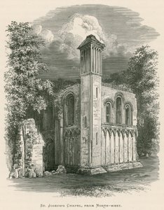 Glastonbury Abbey, kaple svatého Josefa, ze severozápadu od Alexander Francis Lydon