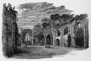 Interiér, Pohled na východ, Netley Abbey, c1880, 1897 od Alexander Francis Lydon