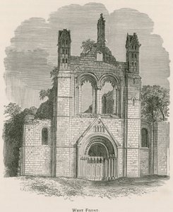 Kirkstall Abbey, západní fronta od Alexander Francis Lydon