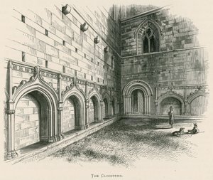Melrose Abbey, The Cloisters od Alexander Francis Lydon