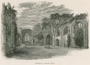 Netley Abbey, interiér, pohled na východ od Alexander Francis Lydon