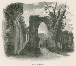 Netley Abbey, West Window od Alexander Francis Lydon