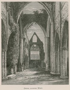 Opatství Tintern, chór, pohled na západ od Alexander Francis Lydon