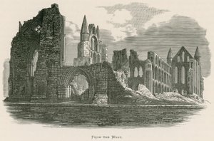 Whitby Abbey, Ze západu od Alexander Francis Lydon