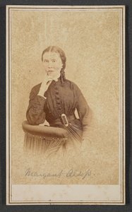 Carte-de-visit portrét Margaret Alsop, ca. 1865. od Alexander Gardner