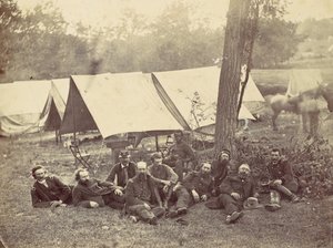 Skupina na velitelství armády Potomac, Antietam, říjen 1862, 1862. od Alexander Gardner