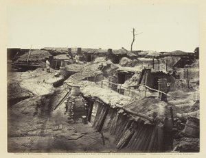 Quarters of Men ve Fort Sedgwick, květen 1865. od Alexander Gardner