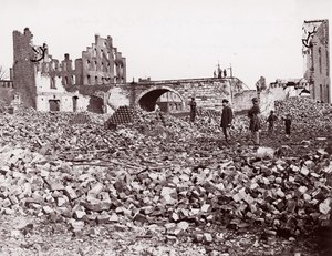 Ruiny na konci Richmond a Petersburg Railroad Bridge, Richmond, 1861-65. od Alexander Gardner