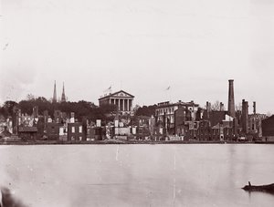 Ruiny na North Bank of Canal, Richmond, 1865. od Alexander Gardner