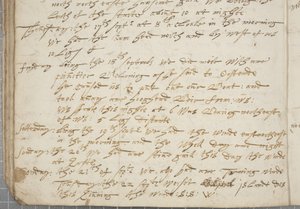 Journal of Alexander Gillespie, detail, 1674 od Alexander Gillespie