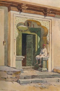 A Doorway, Poona, c1880 1905. od Alexander Henry Hallam Murray