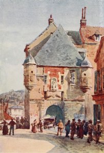 Honfleur, Harbour Gateway (barevné lito) od Alexander Henry Hallam Murray