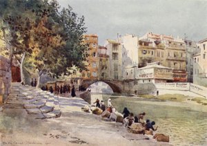 Narbonne, „Kanál dvou moří“ (barva lito) od Alexander Henry Hallam Murray