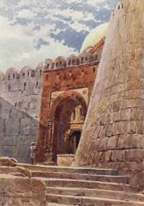 Hrobka Tughlak Shah (barva litho) od Alexander Henry Hallam Murray