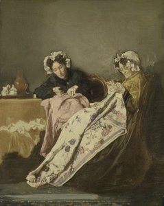 Dvě dámy při šití od Alexander Hugo Bakker-Korff