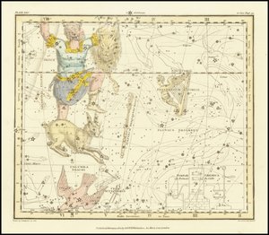 1822 - Alexander Jamieson - Orion, Psaltriem Georgii, Sceptrum Brandenburgium, Lepus a Columba Noachi od Alexander Jamieson