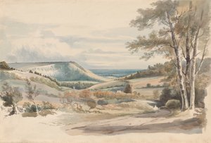 Boxhill z West Humble Lane od Alexander Monro