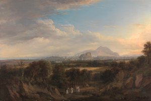 Pohled na Edinburgh od západu, 1822 až 1826. od Alexander Nasmyth