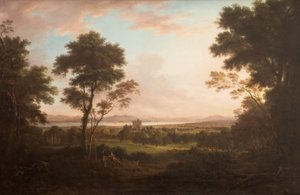 Castle Huntly, cca 1800 (olej na plátně) od Alexander Nasmyth