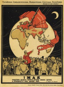 1. května. Dělníci nemají co ztratit, ale musí vyhrát celý svět, 1919