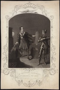 Pan Macready jako Hamlet a pan Stuart jako Duch od Alexander Reid