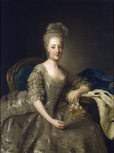 Hedwige-Elisabeth-Charlotte de Schleswig-Holstein-Gottorp - Portrét Hedwig Elisabeth Charlotte z Holstein Gottorp (1759-1818) - Peinture de Alexander (Alexandre) Roslin (1718-1793) od Alexander Roslin