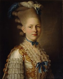 Portrét hraběnky Kh. Obolenskaja, asi 1776 od Alexander Roslin