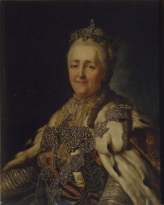 Portrét císařovny Kateřiny II 1729-1796 od Alexander Roslin