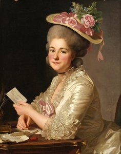 Portrét Marie Emilie Cuivilliersové, rozené Boucher, 1779 od Alexander Roslin