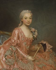 Neznámá dáma, zvaná baronka de Neubourg-Cromière od Alexander Roslin