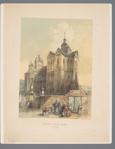 Onze Lieve Vrouwe Munsterkerk te Roermond Kostel Panny Marie, v Roermonde (severní pobřeží). (název na objektu) Starověké památky architektury od jedenáctého století do třináctého století v Limburg (název série) od Alexander Schaepkens