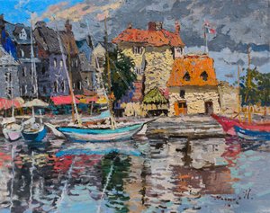 Barevný přístav v Honfleur od Alexander Shandor
