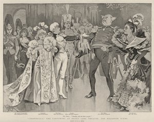 Popelka, Pantomima v divadle Drury Lane, scéna z tanečního sálu