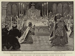 Nová opera, Harold, v Convent Garden, scéna z dějství II