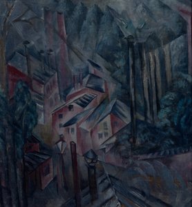 Město, 1919 od Alexander Vasilyevich Shevchenko