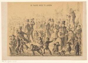Lidé na velikonoční louce v Arnhemu Paasch-Weide v Arnhemu (název na objektu)