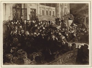 Leninův příjezd do Petrohradu v Rusku