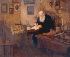 Portrét spisovatele Lva N. Tolstého
