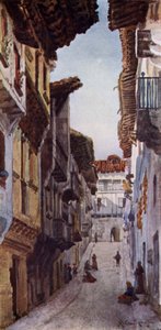 Ulice ve Fuentarábii (barevné lito)