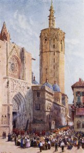Mignelete, Valencie (barevné lito) od Alexander Wallace Rimington