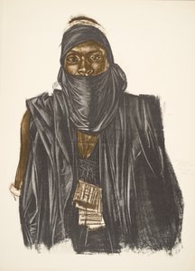 Mahoma, plemeno Songhai (Ansongo), z Kresby a malby Afriky, popravené během expedice Citroen Centre Afrique, druhá mise Haardt Audouin-Dubreuil, hospoda. Paříž, 1927