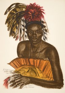 Tuba, šéfkuchař Matchaga (Niangara (haut Ouelle), z Kresby a malby Afriky, popravený během expedice Citroen Centre Afrique, druhá mise Haardt Audouin-Dubreuil, pub. Paříž, 1927 (spol. od Alexander Yakovlev