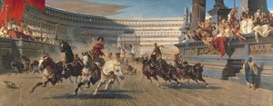 The Chariot Race, n. 1882 (öljy kankaalle)