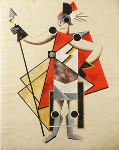 Kostýmní návrh hry The Invisible Lady, 1924 od Alexandra Alexandrowna Exter