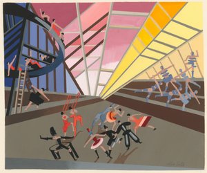 Scénický design z portfolia Décors de Théâtre, 1930. od Alexandra Alexandrowna Exter
