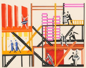 Scénický design z portfolia Décors de Théâtre, 1930. od Alexandra Alexandrowna Exter